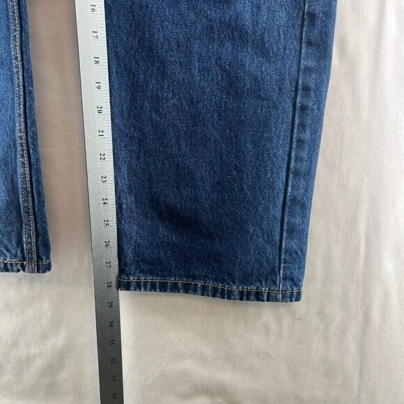 LEVI'S Jeans Mens 40x30 505 Regular Fit Straight Leg Dark Washed Denim Blue - Picture 10 of 10